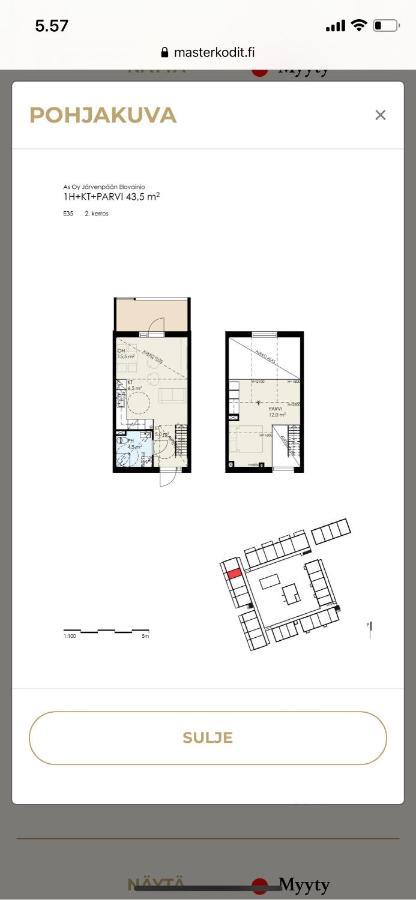 Apartmán Rosmariini Järvenpää Exteriér fotografie